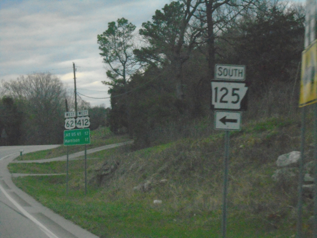 US-62/US-412 West at AR-125