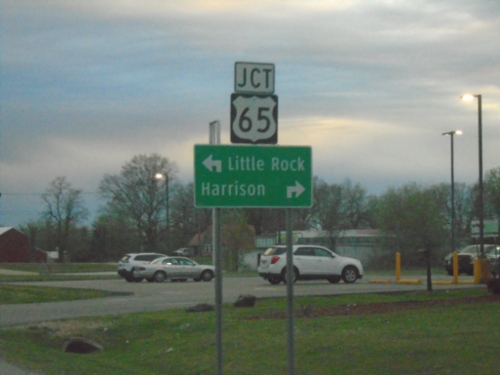 US-62/US-412 West at US-65