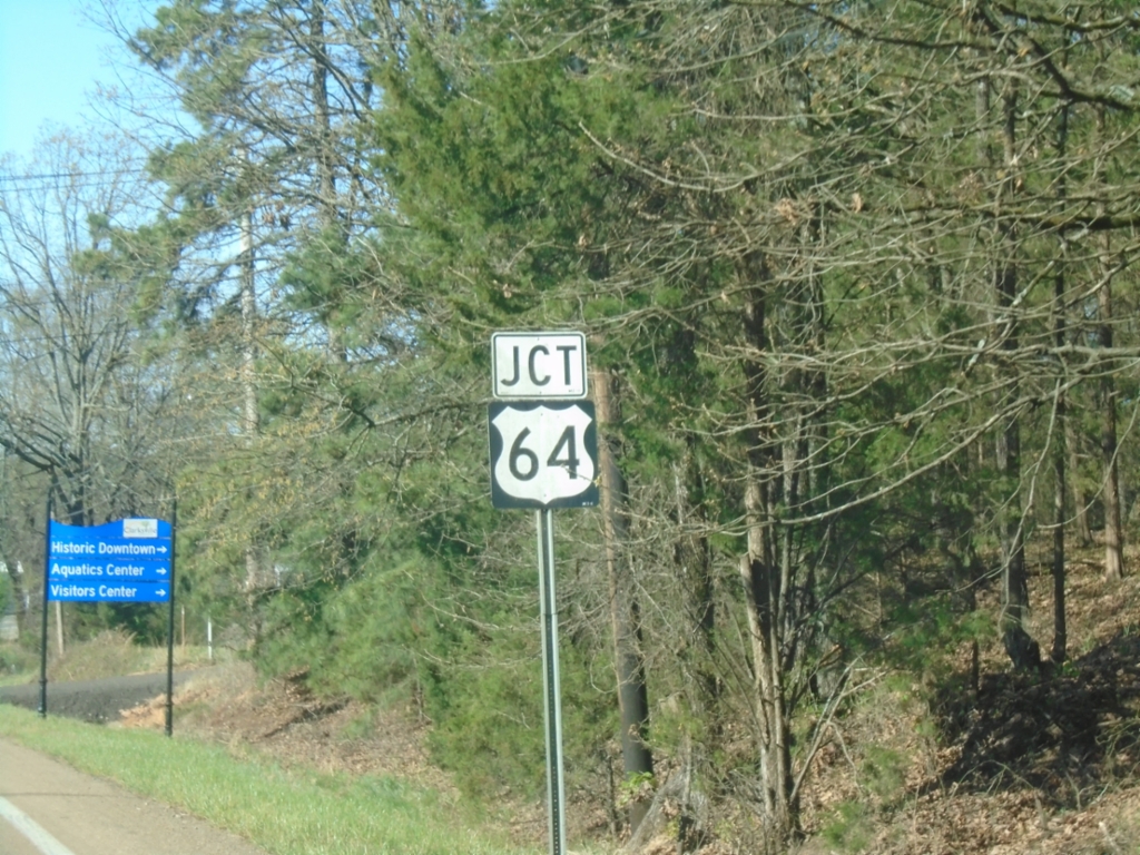 AR-21 South Approaching US-64