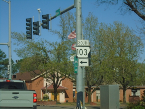 US-64 West at AR-103 - Clarksville