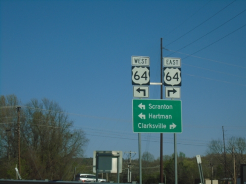 I-40 West (Exit 64) at US-64
