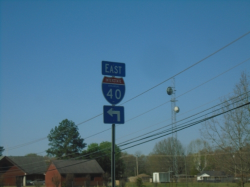 US-64 West at I-40 (Exit 55) East