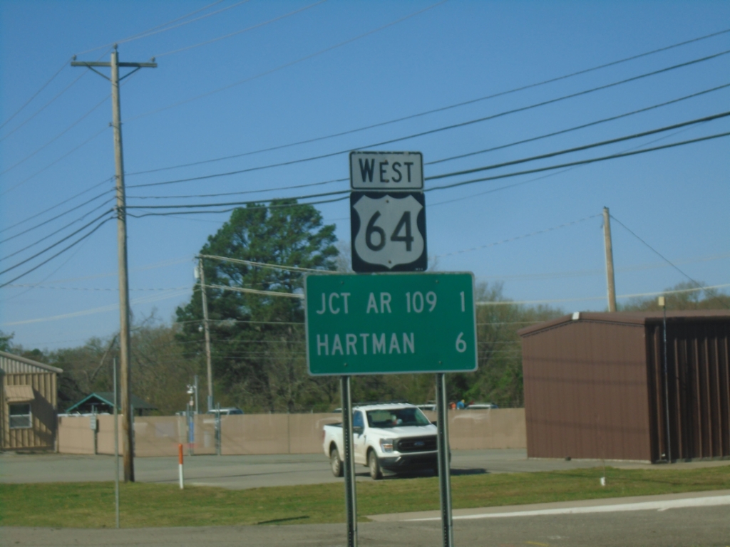 US-64 West - Distance Marker