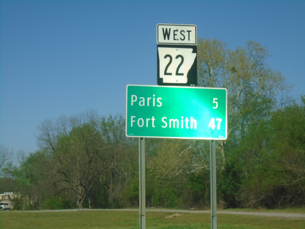 AR-22 West - Distance Marker