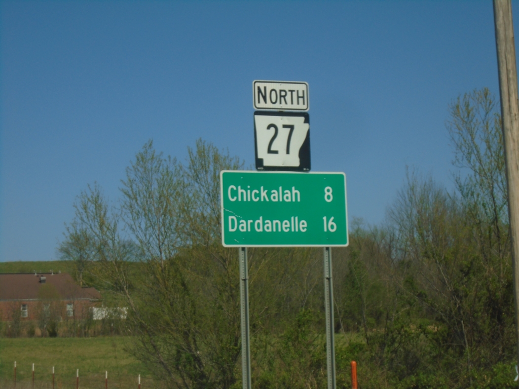 AR-27 North - Distance Marker