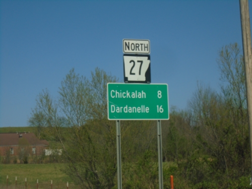 AR-27 North - Distance Marker