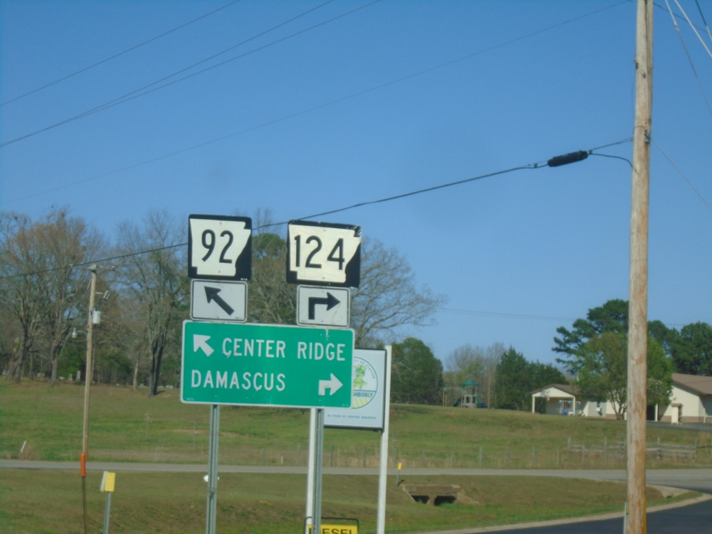 AR-92 East at AR-124