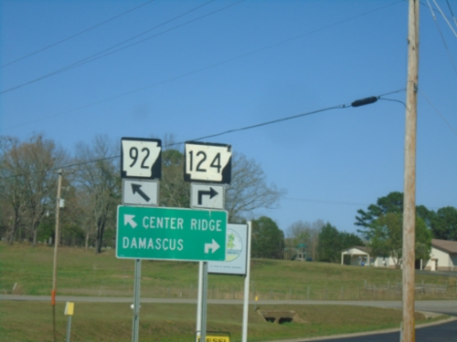 AR-92 East at AR-124