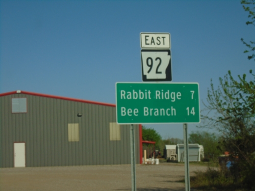 AR-92 East - Distance Marker