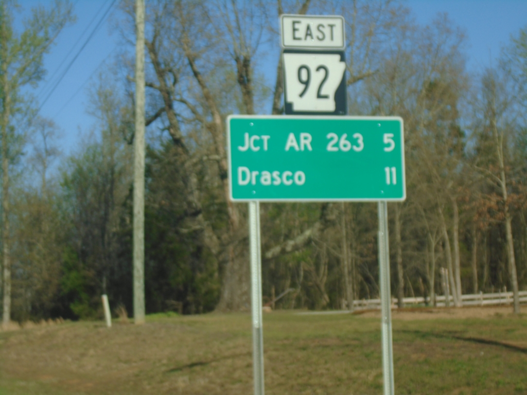 AR-92 East - Distance Marker