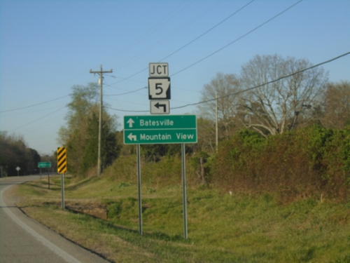 AR-5/AR-25 North at AR-5/AR-25 Split