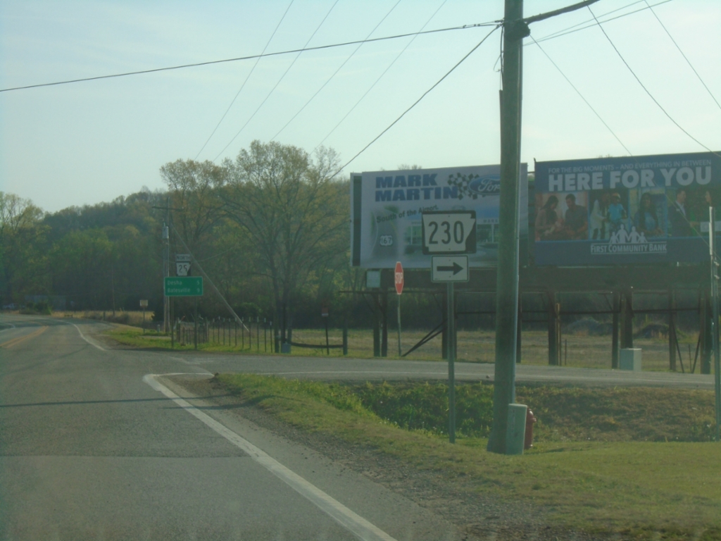 AR-14/AR-25 East at AR-230