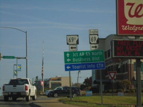 US-167 North at AR-69/AR-69B