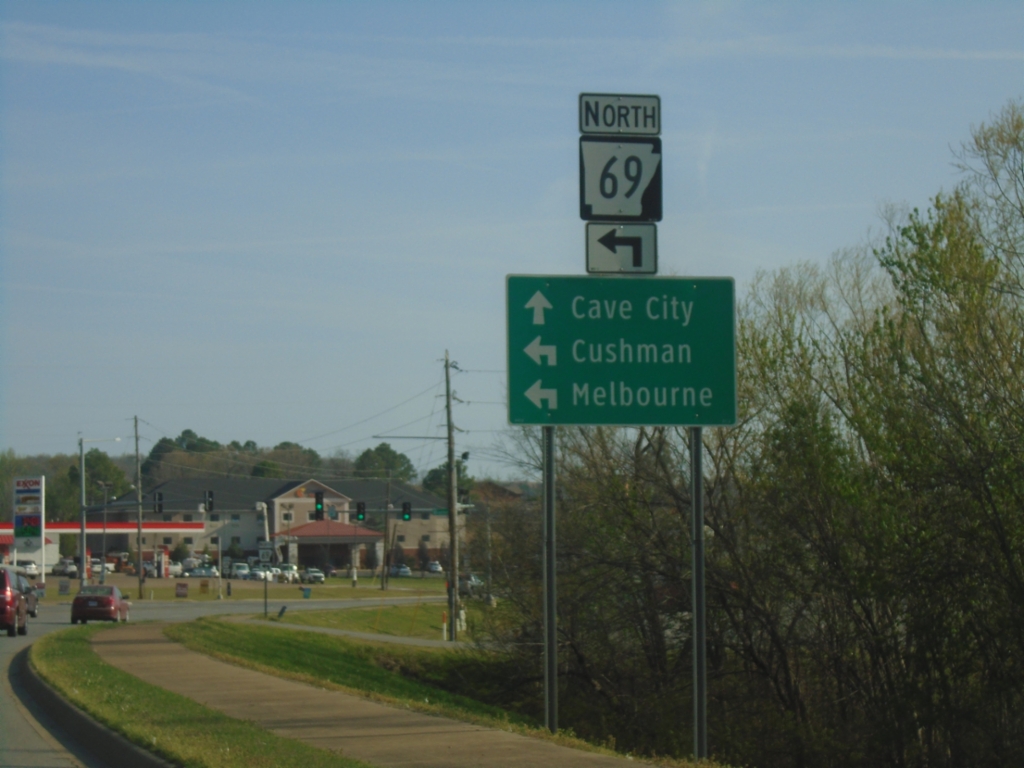 US-167 North at AR-69 North