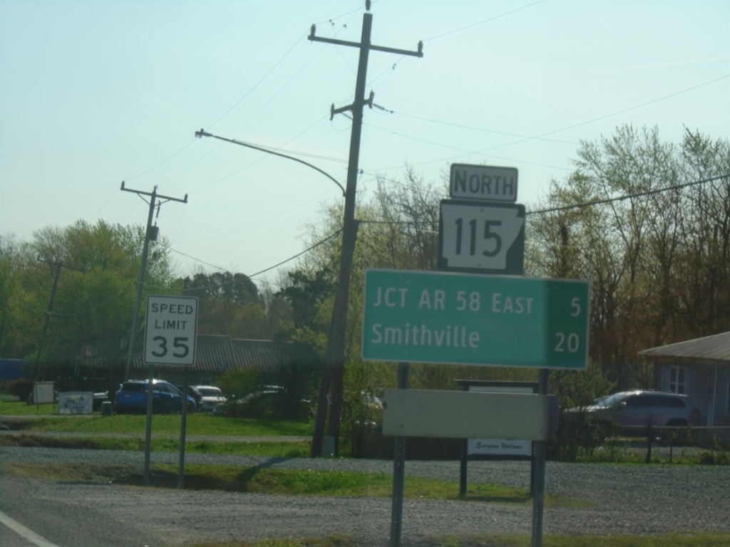 AR-115 North - Distance Marker