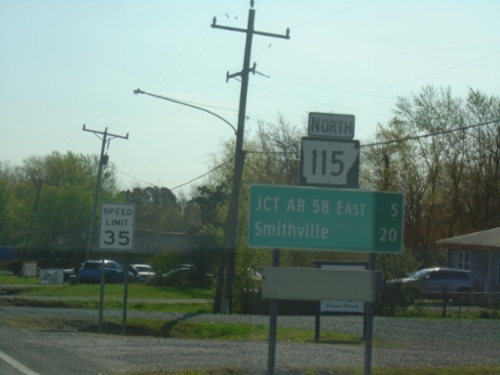 AR-115 North - Distance Marker