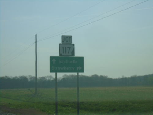 AR-115 North Approaching AR-117