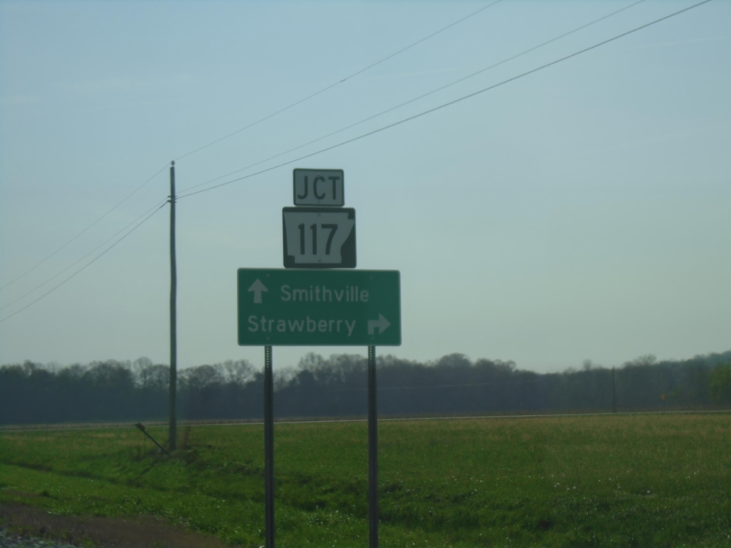 AR-115 North Approaching AR-117
