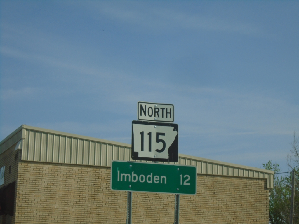 AR-115 North - Distance Marker
