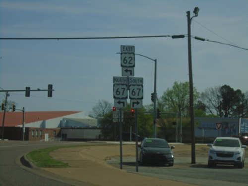 US-62 East at US-67
