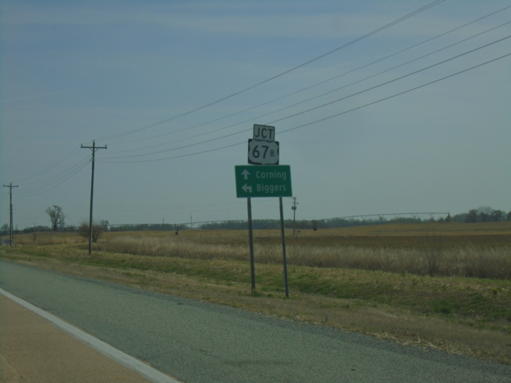 US-62 East/US-67 North at Bus. US-67