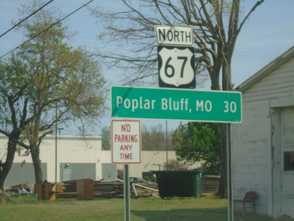 US-67 North - Distance Marker