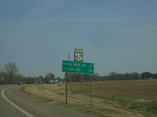 US-67 North - Distance Marker