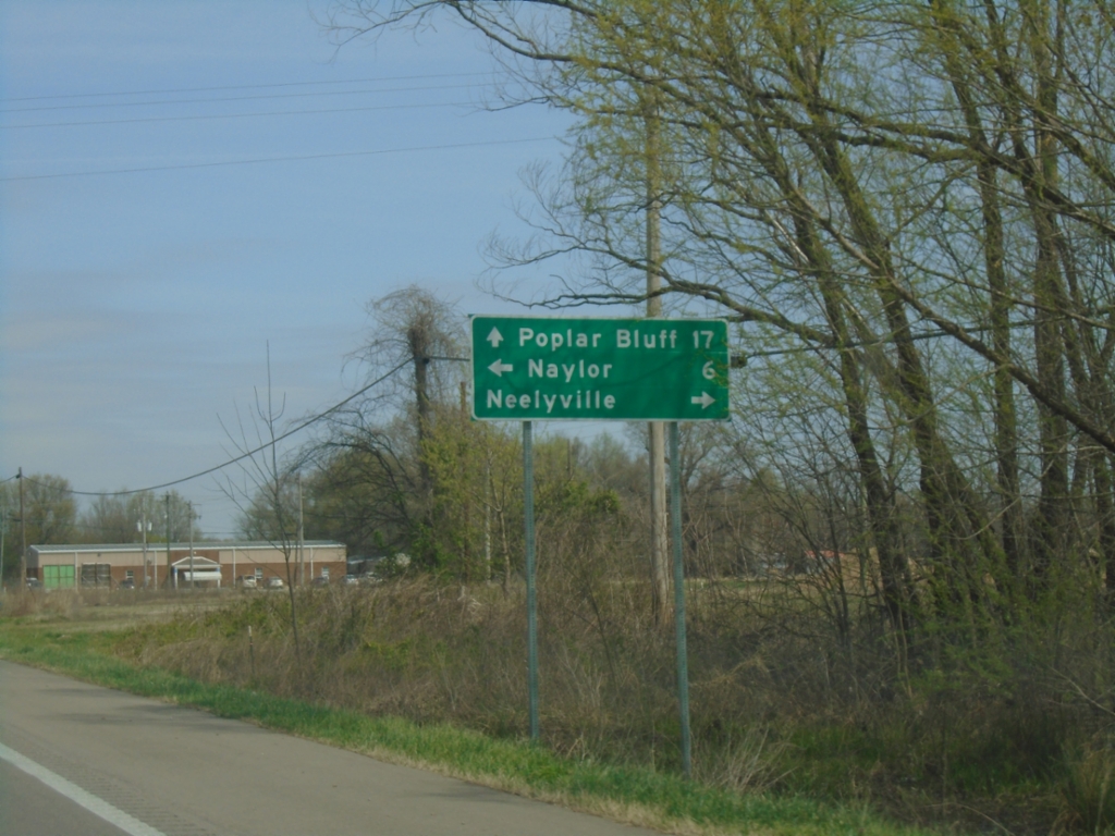 US-67 North at MO-142