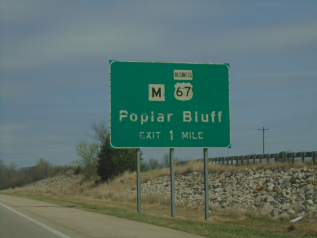 US-67 North - Bus. US-67/MO-M Interchange