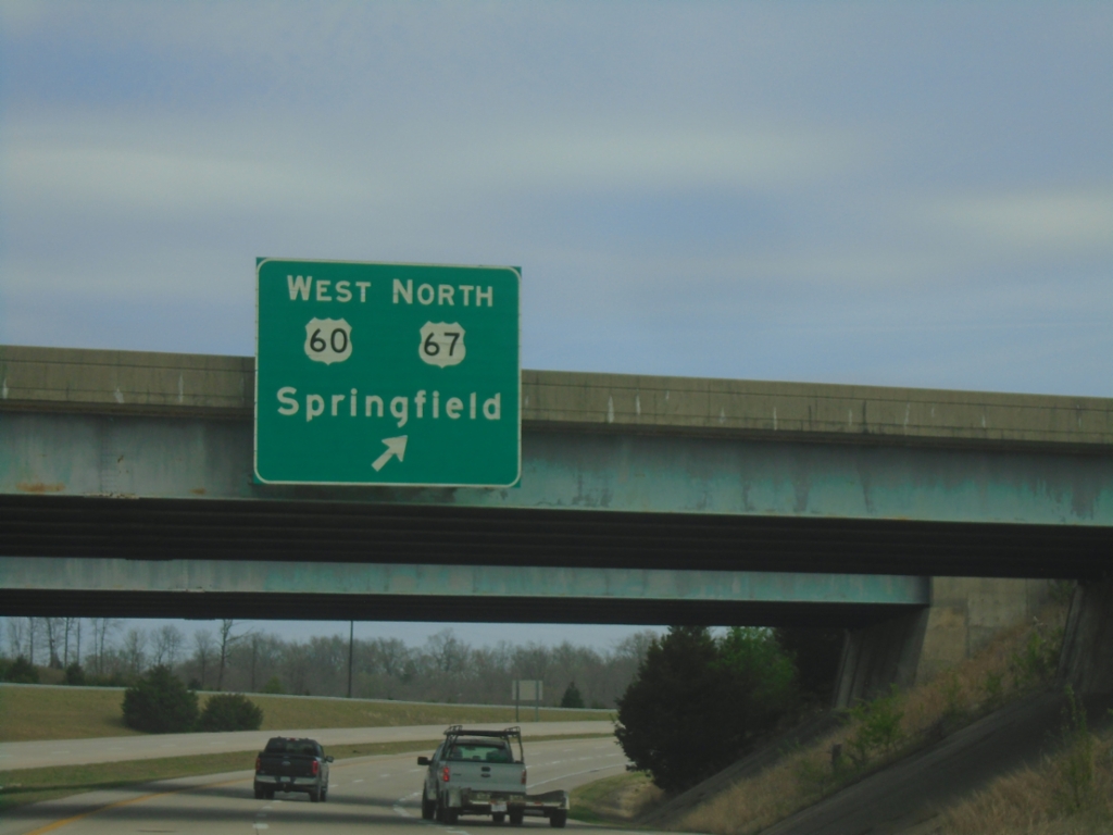 US-67 North at US-60 Interchange - Poplar Bluff