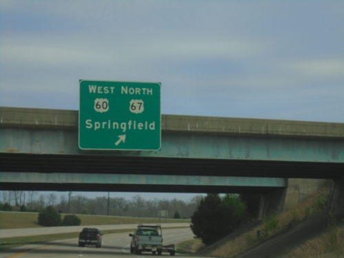 US-67 North at US-60 Interchange - Poplar Bluff