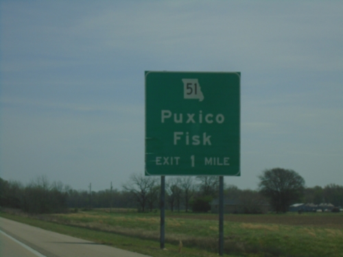 US-60 East Approaching MO-51 Interchange