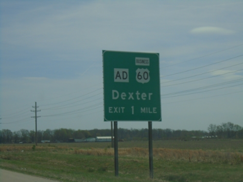 US-60 East - Dexter Interchange