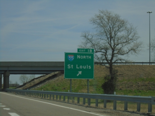 I-57 North/US-60 East - Exit 1B