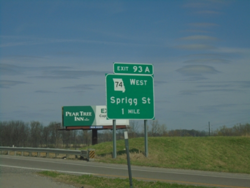 I-55 North - Exit 93A