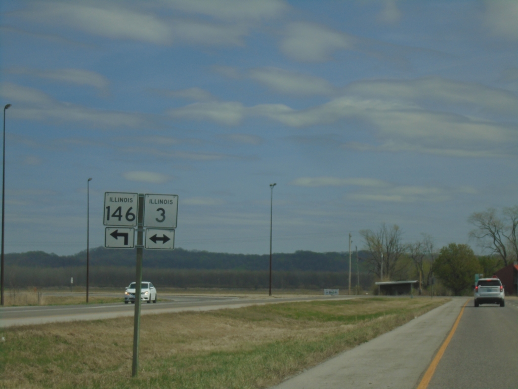 IL-146 East approaching IL-3