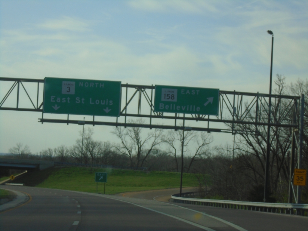 IL-3 North at IL-158 East Interchange