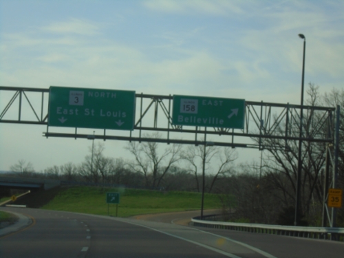 IL-3 North at IL-158 East Interchange