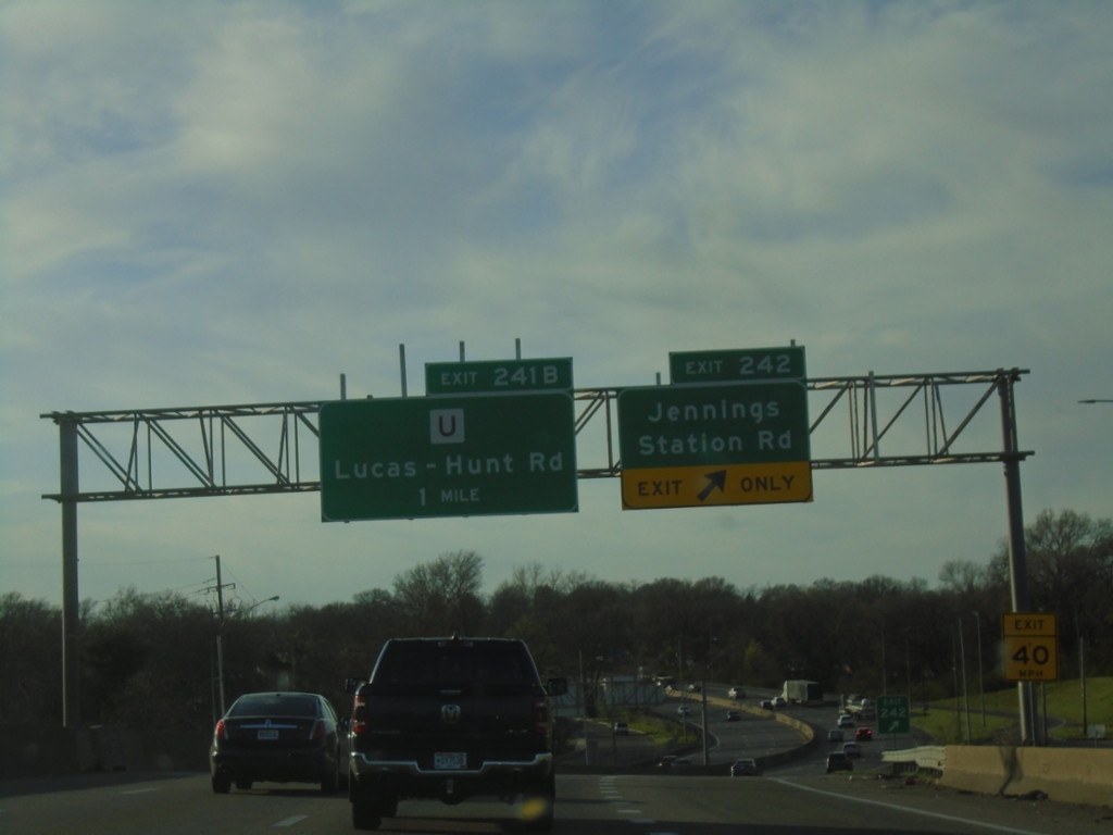 I-70 West - Exits 242 and 241B