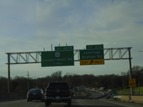 I-70 West - Exits 242 and 241B