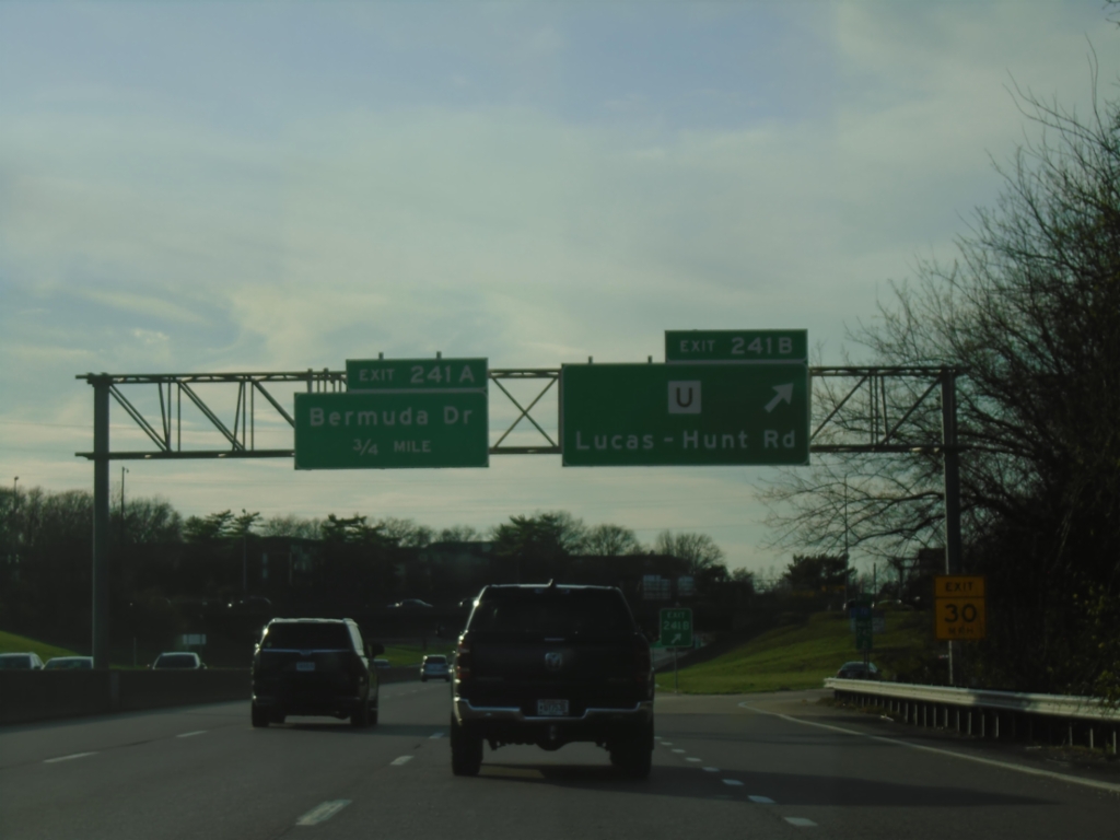 I-70 West - Exits 241B and 241A
