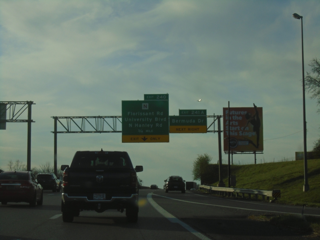 I-70 West - Exits 241A and 240