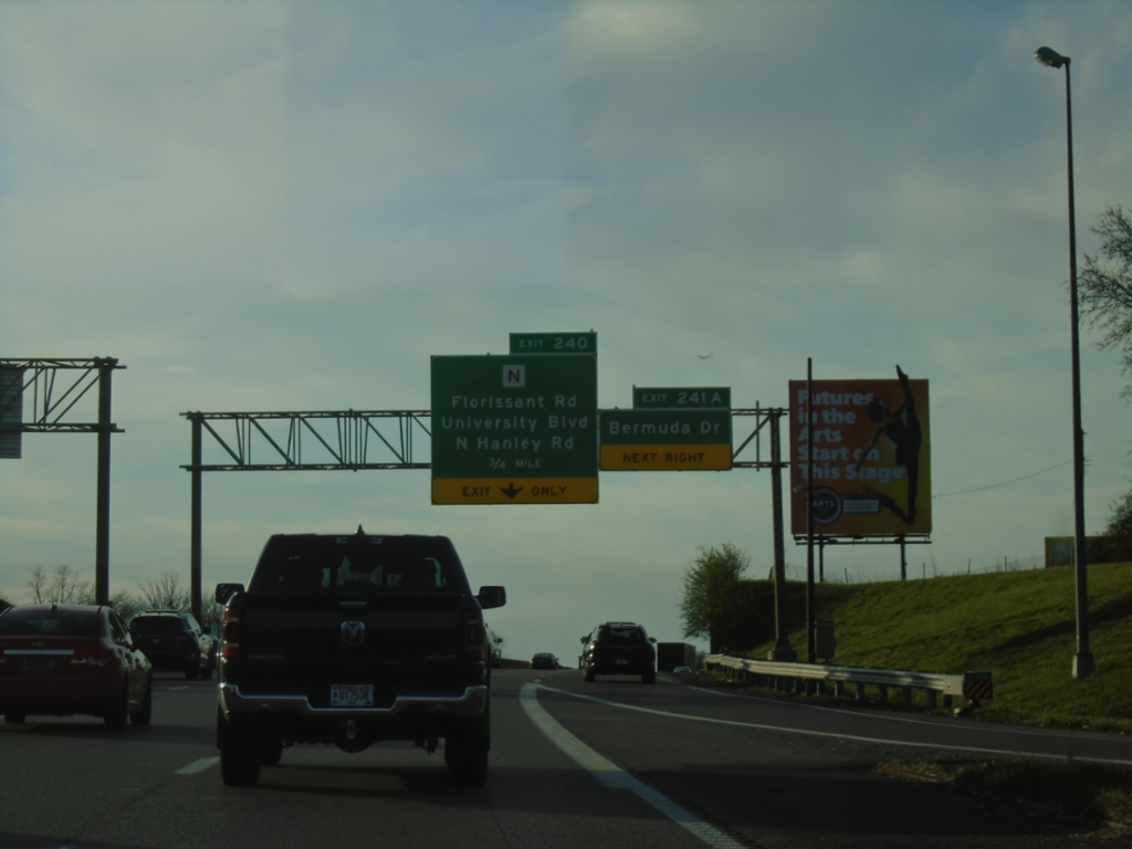 I-70 West - Exits 241A and 240
