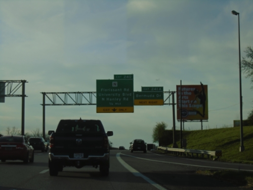 I-70 West - Exits 241A and 240