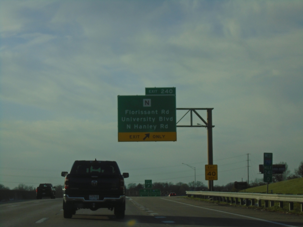 I-70 West - Exit 240