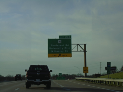 I-70 West - Exit 240