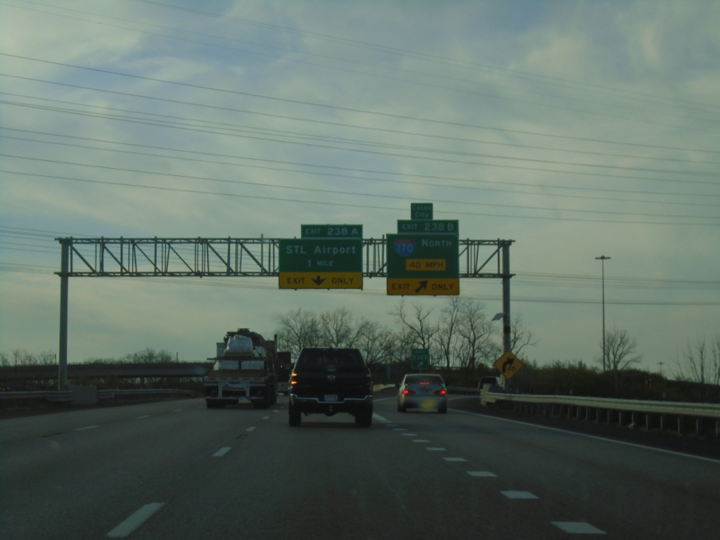 I-70 West - Exits 238B and 238A