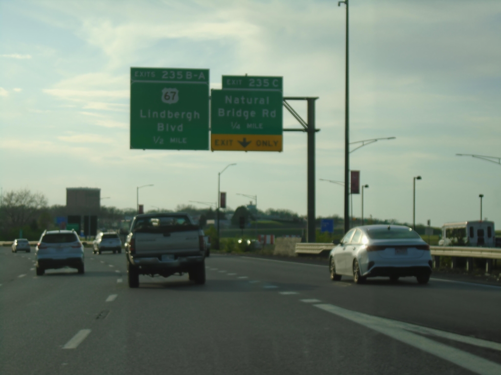 I-70 West - Exits 235C-B-A