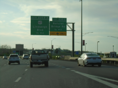 I-70 West - Exits 235C-B-A