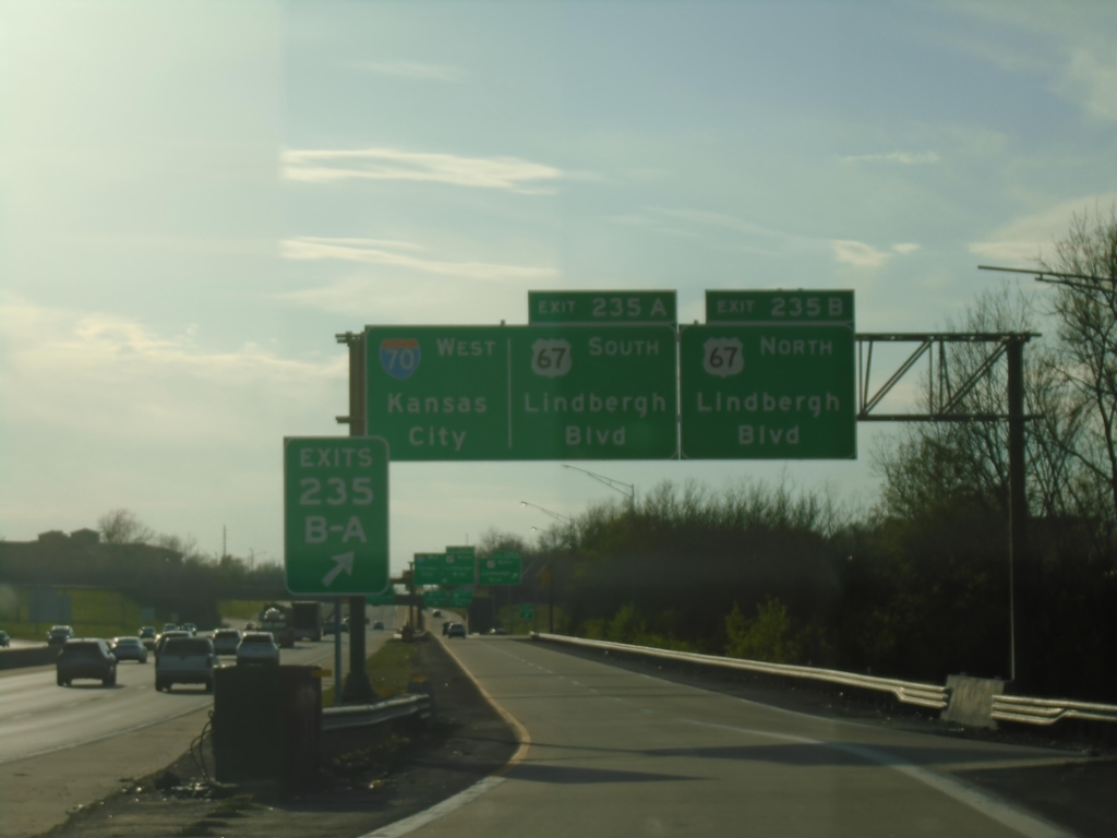 I-70 West - Exits 235B-A